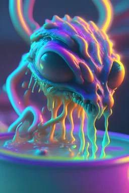 Soup alien,delicate colors, ultra detailed, smooth, light effect，vaporwave colorful, smooth, extremely sharp detail, finely tuned detail, ultra high definition, 8 k, unreal engine 5, ultra sharp focus