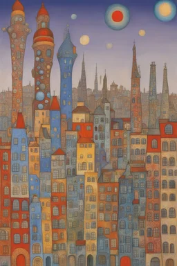 The story began on a spring day in eighty-nine When the city with the highest tower did shine Full of Next Computers’ power Modelled on human neurons’ flower In the circuits of the city’s design.; Klimt; Hundertwasser; controversial; stupendous; transcendent