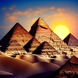 Giza Piramitleri fantasy art