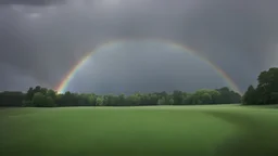 Rainbow before the storm