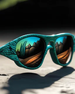 Alien art illustration sunglasses