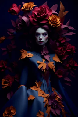 deep colors, magical lighting, amazingly beautiful absolutely stunning fantasy fashion, "Papercraft Flowers" "papercraft_flowers;epic,cinematic,stunning,full-on;by artist "Carman Kunkle";by artist "papercraft_flowers";super hyperdetailed;masterpiece;award-winning professional photography;FX;octane render;dynamic lightning;really cool" "papercraft_flowers;epic,cinematic,stunning,full-on;by artist "Brandon Kidwell";by artist "papercraft_flowers";super hyperdetailed;masterpiece;award-winning pr