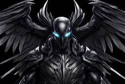 Symbiote Cyber Machine crow in 8k anime realistic drawing style, black wings, close picture, apocalypse, intricate details, highly detailed, high details, detailed portrait, masterpiece,ultra detailed, ultra quality