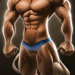 antho Muscle animal Lion flexing in gym