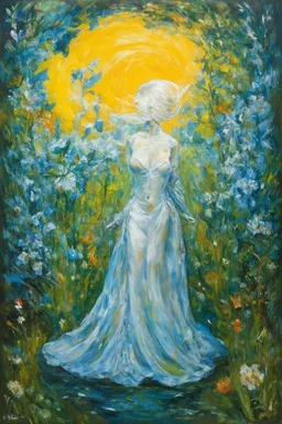 sunny day, in the style of Leonora Carrington