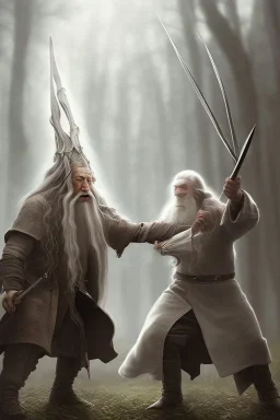 gandalf fight with saruman