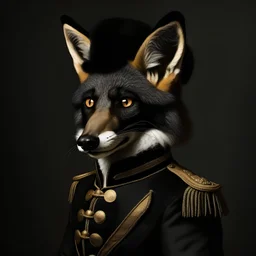 A duke with a black fox head.