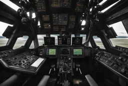 Black rabbit in the pilot seat of a rabbit mecha. Photograph.