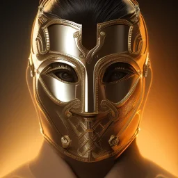 Mystery leather mask, dramatique, art background, dramatic lighting, volumetric lighting, hyperrealisme, 8k, high quality, lot of details, fit within portrait