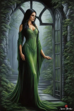 belittled dreams. horror setting. painted by Anne Stokes