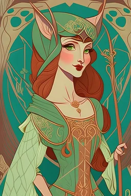 Disney maid marian style of erte
