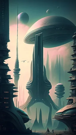 alien cityscape