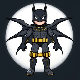 bat wearing batman suit