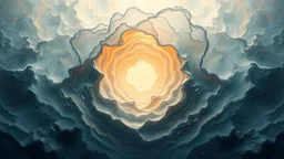 The space between consciousness and Time melting into abstract forms of pure emotion.