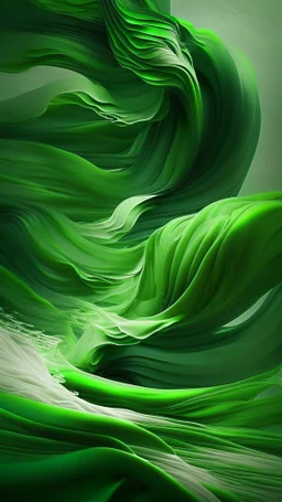 green wind flowing