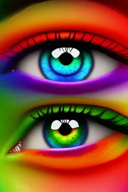 rainbow eyes