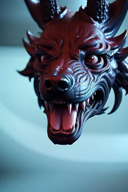 Demonic evil Hellhound, cinematic, ultra-realistic, extremely detailed octane rendering, 8K, VRAY Super Real ar 2:3, dof photorealistic futuristic 50mm lens hard lighting , realistic lighting,