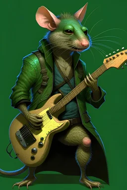 Rat-punk from Neptune. It’s holding bass-guitar