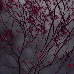 burgundy branches