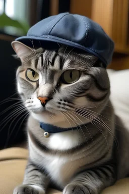 cat with cap