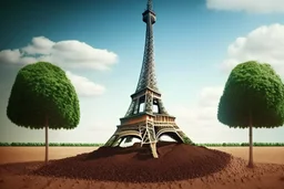 eiffel tower near people talking about soil strategy