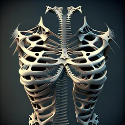 chest spikes bones