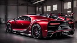 UFO body kit bugatti chiron mansory ,rear view, desktop wallpaper, 4K, Cinematic