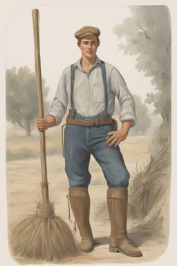 A young farmer guy. Political campaign wothy picture. He's spanish and dutch