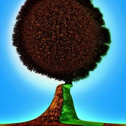 abstract land tree