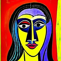 portrait of a woman picasso style