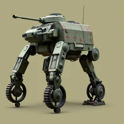 German ww2 bipedal mech design with gas tank on back