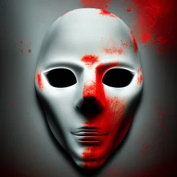 Mystery red meat pattern mask, dramatique, art background, dramatic lighting, volumetric lighting, hyperrealisme, 8k, high quality, lot of details, fit within portrait