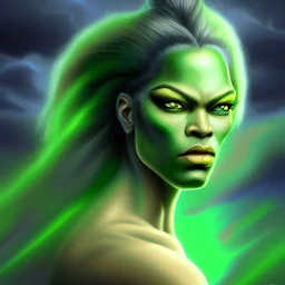 ultra detailed portrait of beautiful Storm , extremely detailed digital painting, extremely detailed face,crystal clear Green eyes, in the style of robert e howard and pablo oliveira and Ken Kelley and Keith Parkinson ,mystical colors,perfectly centered image, perfect composition, rim light, beautiful lighting,8k, stunning scene, raytracing