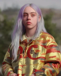 Billie Eilish, clip, photorealistic, 8k