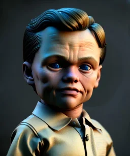 Leonardo di caprio toddler, full body, car, dramatic lighting, hyper realistic