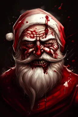 santa full of blood