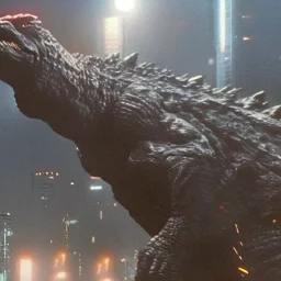 Godzilla with the suit of Iron Man