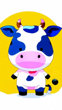 Milky moo the cute round cow