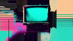 abstract vhs glitch art