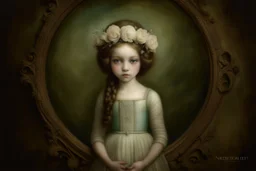 soul young , portrait, by Bertholet Flémalle, by Nicoletta Ceccoli, film photography, meticulous, high definition, painstaking attention to detail, amazing, tantalizing, voluptuous, Mysterious