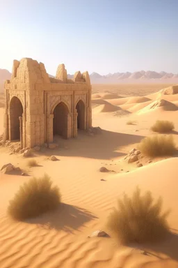 Ancient desert ,ruins