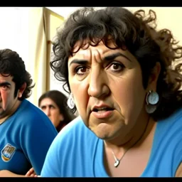Create a highly realistic 3D scene. An detailed Realistic of Play Football Diego Maradona transforming her into a woman with the same specifications as the attached image. The method of transforming the painting in full detail. A comedic and funny touch. Ultra wide angle. Extremely realistic fine details. Highly realistic detailed display. Great full presentation and amazing drawing style. Transfer the full detailed drawing of the image at a wide and precise angle. Inspiri