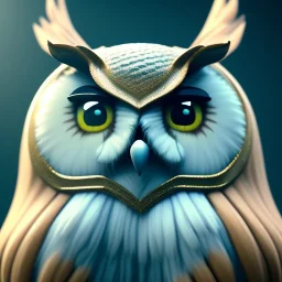 Owl, shallow depth of field, macro lens, unreal engine 5, ultra detailed, light fur highly detail, ultra realistic