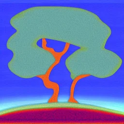 abstract land tree