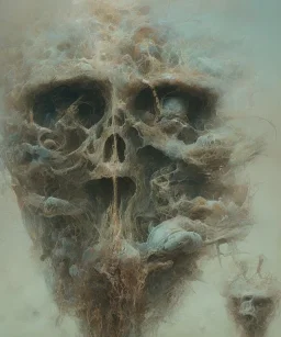 neural network. oil on canvas, beksinski