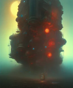 Camera., concept art, hyper detailed, beksinski, dan mumford, post-apocalyptic, oil on canvas