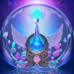 cristal angelic castle crystalline, blue,pink , cosmic, opalescent, gemstones, crystals, other worldly,water,bright, ice background, snow lake blue