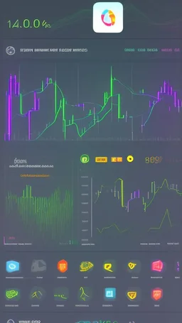 create a User Friendly mobile application Interface for a trading platform, Use element like candlestick, charts etc, behance, pintrest