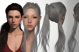 Female character 19 years Proportions of the character the head-to-body ratio . Create a distinctive silhouette that helps the character stand out and be easily recognizable Design the character's face, including the shape of the head, eyes, eyebrows, nose, mouth, and ears. Consider the character's personality, age, and any unique that set them apart depth and visual interest. Front, Side, and Back Views: Provide multiple views of the character, including front, side, and back mode sheet .