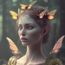 intricate details, realistic, octane,colorfull unreal engine, ,zoomed out + portrait, volumetric lighting, shiny,extreme detail, Photorealism, High detail, Hyper realistic butterflies in a forest, macro lens blur,abstract paint, sharp,eos5d mark 4, ef 85mm 5.6, focus